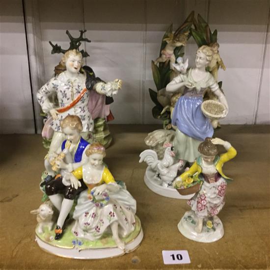 Assorted ceramic figures etc.